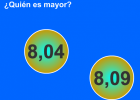 Comparación de números decimales | Recurso educativo 725763