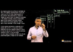 Ejercicio de productividad. Bachillerato Economía Selectividad | Recurso educativo 757135