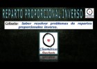 Repartiment proporcional invers | Recurso educativo 761383