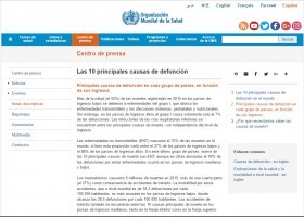 Les 10 causes principals de mort en el món | Recurso educativo 762230