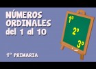 Números ordinales del 1 al 10 | Recurso educativo 766620