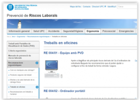 Riscos laborals en oficines | Recurso educativo 768026