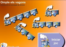 Omple els vagons | Recurso educativo 770432