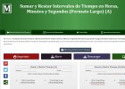 Sumar y restar intervalos de tiempo en horas, minutos y segundos | Recurso educativo 773566