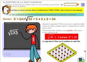 Algoritmo de la raíz cuadrada | Recurso educativo 774519