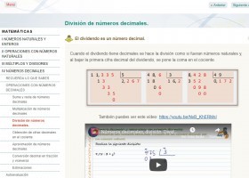 División de números decimales. | Recurso educativo 775737