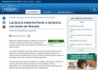 Lactancia materna frente a lactancia con leche de fórmula | Recurso educativo 789501