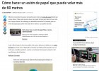 Un avió de paper que vola 60 metres | Recurso educativo 790023